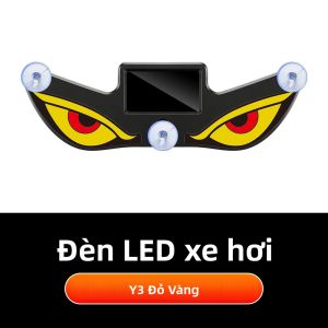 Đèn Cảnh Báo LED Mắt Quỷ Năng Lượng Mặt Trời Tesla Model 3 Y S X Phụ Kiện Trang Trí Tạo Không Khí Cho Xe Năm Sản Xuất 2017-2026