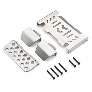 Stainless Steel Metal Chassis Armor for YIKONG 1/10 YK4106 YK4107 RC Car Protective Cover Spare Parts for Modification