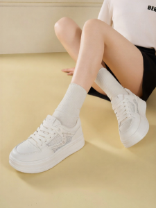 Josiny | Hollow Breathable Summer Thick Sole Womens Casual Sneakers