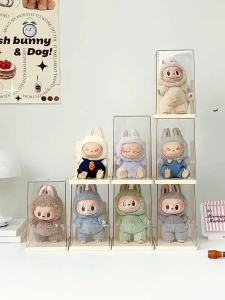 กล่องใส่โมเดล กล่องใส่ art toy Labubuกล่องใส่ตุ๊กตา กันฝุ่นกันความชื้น กล่องอะคริลิค ดีไซน์สวยงาม พลาสติกอย่างดี