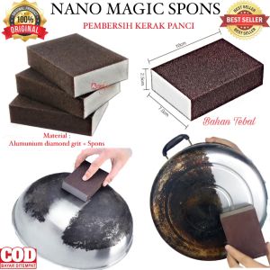 (BISA COD) PROMO SPONS PEMBERSIH KERAK PANCI / NANO MAGIC SPONS