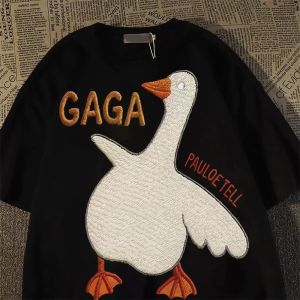 PAZHAOLANG | Plus Size Loose Fit Cartoon Print T-Shirts