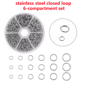 1 Box O-ring Connector Metal Open Jump Ring Set Stainless Steel Jump Ring For DIY Handmade Bracelets Earrings Necklaces Supplies