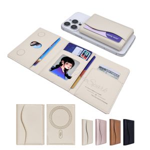 2 IN 1 Magnetic Wallet Case PU Leather Card Case for for iPhone 14 12 13 15 16 Pro Max Phone Bank Cards Open ID Window Wallet Case or Cases with MagSafe functions