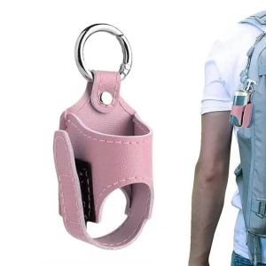 Inhaler Case Holder PU Leather Leather Storage Case Lightweight Protectin Inhaler Storage For Inhaler Travel PU Storage Bag Antibacterial Spray Bottle Holster Night Asthma Inhaler Bracket Children Adult Cough Bottle Storage