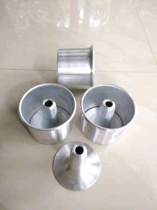 Loyang Chiffon cake Lurus Press Aluminium Tebal | Loyang Chiffon Lurus | Chiffon cake