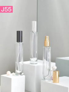 Võ rỗng Chai chiết nước hoa thủy tinh thân tròn cao dung tích 10ml nắp nhiều màu