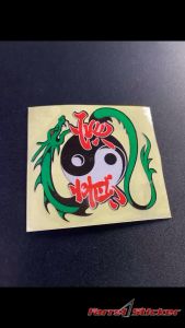 Stiker naga tai chi Sticker Dragon