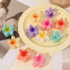 Plumeria Flower Hair Clip Holiday Bright Color Beach Hairpin Barrettes Hair Accessories Good Quality Graduation Gift