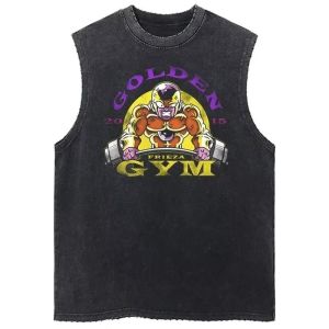 Bandai | Dragon Ball Gym Vest Anime Print Mens Tank Tops Y2k Women Washed Loose Casual Sleeveless Shirt Streetwear Summer 2026 Harajuku