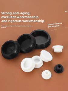 Silicone Plug Waterproof Sealing Plug Plastic Hole Blocking Plug T-Type Soft Rubber Plug round Rubber Plugging Leather Plug Cover
