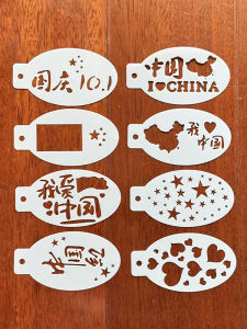 Childrens National Day Stage Makeup Face Painting Template Hand Drawing Star Heart National Flag Pattern Kitchen Baking Mold