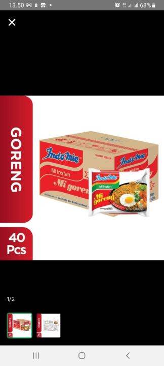 Indomie Goreng Karton Isi Pcs Lazada Indonesia