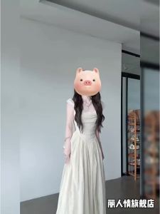 LIRENQING | Đầm Trắng Eo Cao Thêu Đậm Kiểu Dáng Sang Trọng Mới Cho Mùa Hè