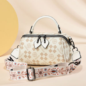 Kangaroo Leather Womens Bag 2024 New Arrival Pillow Bag Fashion Print Casual Versatile Handheld One-Shoulder Crossboby Bag Women