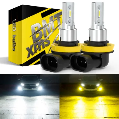 BMTxms 2PCS Canbus H11 H8 หลอดไฟ LED หมอก H10 PSX24W 2504 LED CSP รถ DRL โคมไฟสําหรับ Honda Civic Crv Jazz Accord Insight Pilot