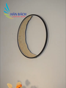 Đèn LED mặt trăng decor trang trí D40cmĐèn trăng bán nguyệt ốp trần phòng ngủ phòng khách ốp tường hành lang quán cafe