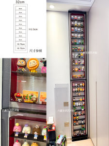 For Pop Mart Display Box Transparent Display Cabinet Wall-Mounted Blind Box Hand-Made Storage Cabinet Fashion Display Stand Customization
