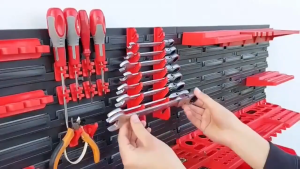 39PCS Wall Mounted Tool Storage Rack Wrench and Screwdriver Storage Rack Hanging Board Wall Adjustable  for Garage And Utility Shelves Workshop Garage