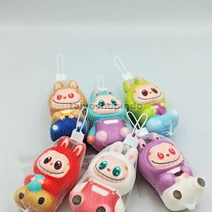 TAIYO Squishy Slow Labubu Duduk NO LED Sit Colorful Karakter Squisi Pencet Dekompresi Pinch Squeeze Mainan