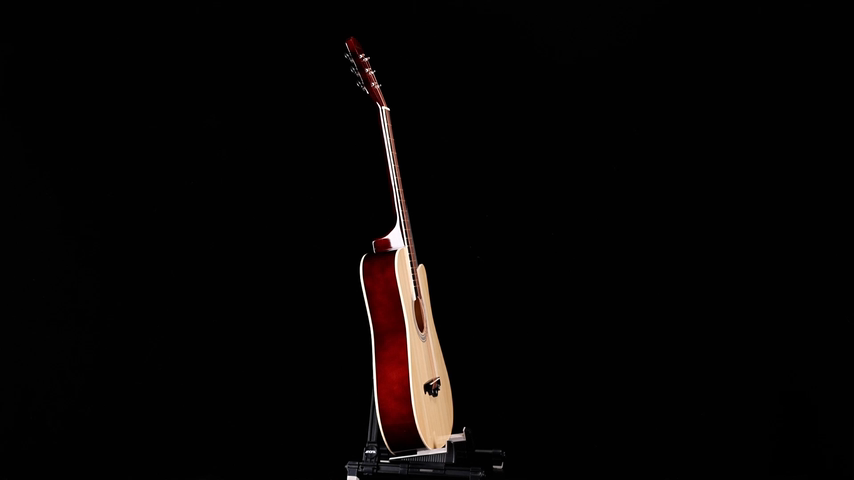 KAWES Low Action Glossy Acoustic Guitar 6 String 38 inch Acoustic Guitar With Case Strap tuner