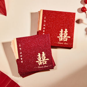 Mini Wedding Celebration Red Envelope Bags Marriage Entrance Ceremony Lucky Money Bags Chinese Style Gold Embossed Hard Card