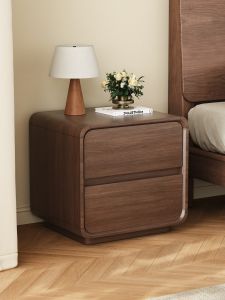 SAMEDREAM | Solid Wood Bedside Storage Cabinet