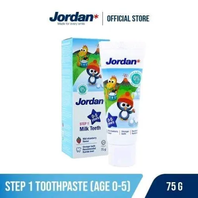 Jordan Kids Toothpaste 75 gr Step1/Step2 - Pasta Gigi Anak Berfluoride - Perawatan Gigi Anak
