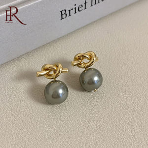 Frascati Design Knot Metal Pearl Pendant Fashion Dangle Earrings For Women‘s Classic New Creative Jewelry Accessories