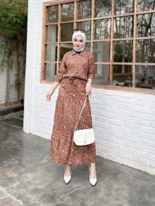 Danella Set - Oneset Rok rayon motif - Rayon armor premium