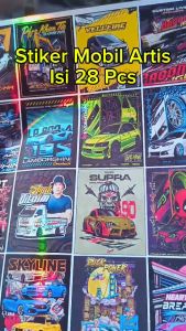 Stiker Mobil Artis Mania Stiker Mobil Bus Viral Telolet Isi 28 pcs Terbaru