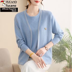 TUCANO | Wedding Feast Moms Suit for Middle-aged and Elderly Knitwear Two-piece Set
