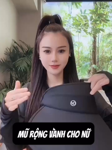 Mũ chống nắng vành rộng cho Nữ đi biển đi làm nón vải cụp bo tròn chống tia UV thời trang Hàn Quốc