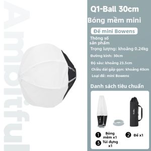 AMBITFUL | Hộp Sáng Mềm Hình Bát Giác Nhẹ Dễ Lắp Đặt với Grid
