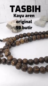 Tasbih 99 Butir Kayu Aren Garansi Tasbih Muslim