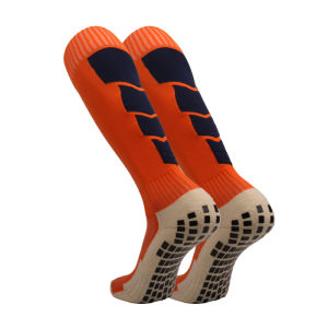 Tất Thể Thao Chống Trượt Cho Nam Và Nữ Mới Black Rubber Floor Socks High Tube Thoáng Khí Cho Tập Luyện Yoga Bounce House Chạy Bộ Bóng Đá