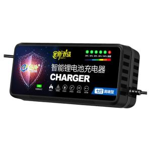 Smart Original Lithium Battery Charger 48V for Electric Vehicle 24V 36V 2A 60V 72V 3A Seven-Light Intelligent Power Supply