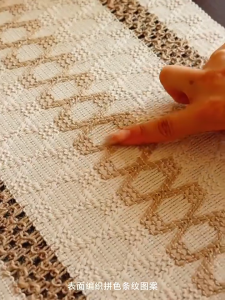 Hemp Rope Rattan Placemat/Boho Placemats Woven Cotton Linen Striped Tassel Bowl Mat Table Decoration