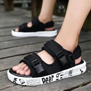 Mens Summer 2025 New Casual Sandals Outdoor Beach Trendy Shoes Large Size Sports Leisure Mens Slippers Breathable Mesh Upgraded