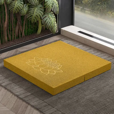 Thickened Foldable Meditation Pad Student Sitting Cushion Coconut Fiber Mat Zen Meditation Floor Seat Buddhist Puqian Bench
