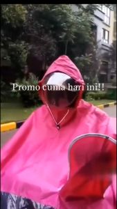 Jas Hujan Pria dan Wanita Dewasa Lengan Tebal Besar/Jas Hujan Karet Kedap Air/Jas Hujan Motor 2 Kepala/Jas Hujan Motor Full Face 2 Kepala