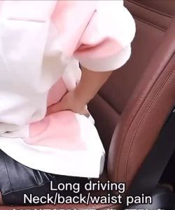 Car headrest set car backrest cushion lumbar pillow rebound memory foam car seat headrest car car interior decoration