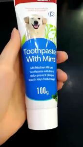 Bioline ยาสีฟันสุนัข แปรงสีฟันสุนัข แปรงสีฟันหมา ทันตกรรม ยาสีฟันสำหรับสุนัข ยาสีฟันหมา แปรงฟันสุนัข รสมิ้นท์ ควบคุมหินปูน ลดกลิ่นปาก สำหรับสุนัขทุกสายพันธุ์ Dog Eatable Toothpaste Mint