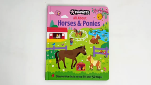 Horses & Ponies Lift The Flaps Book To Learn Fun Facts with 50+ Flaps For Kids