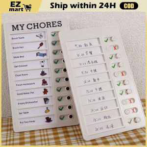 【Fast Shipping】 Resuable TO DO Checklist Behavior Memo Chore Chart Board Daily Planner Responsibility Planning Reminder Chart
