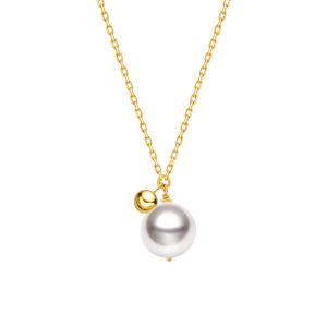Helas | High-lustre Akoya Sea Water Pearl 18K Gold Necklace