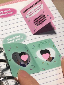 Dreamy Heart Standing Decorative Stickers Photo Frame Idol Border