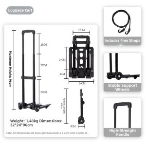 Foldable Shopping Trolley Light and Portable