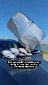 Stay Cool All Summer! sun shade car window Block Heat & UV，Full Coverage Sun Protection! car sunshade windscreen Fold Store & Go! car window sun shade windscreen sunshade car sun shade windshield car shade cover sun protection