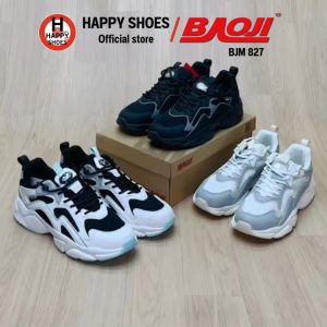 [🥇บาโอจิแท้100%🔢ไซส์41-45🆓ฟรี...ถุงเท้า 1 คู่] BAOJI รองเท้าผ้าใบชาย รองเท้ากีฬา รองเท้าสวมทำงาน comfortable รุ่น BJM827 หล่อเท่ นุ่มเบา สบายเท้า